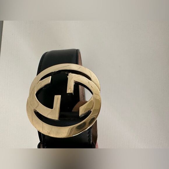 Black Gucci GG Interlocking Belt - Picture 7 of 9